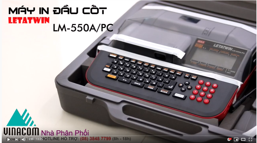 Hướng dẫn sử dụng máy in ống lồng đầu cos LM-550A/PC A12 - TH